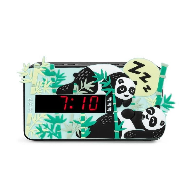 BIGBEN R15PANDA3D Réveil - Decor Panda - Double alarme