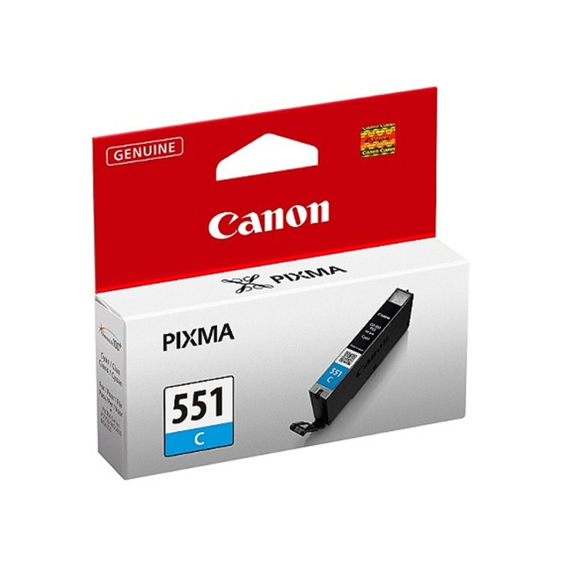 CANON CLI-551C Cyan 6509B001 Catouche d'encre pour PiXMA iP7250, MG5550, MX725 ... - vue emballage