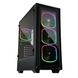 ENERMAX StarryFort Boitier PC gaming Tour ATX - 4 Ventilateurs SquA RGB inclus - vue de trois quart