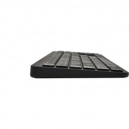 BLUESTORK Pack clavier souris sans fil Noir - SLIM - vue clavier de profil