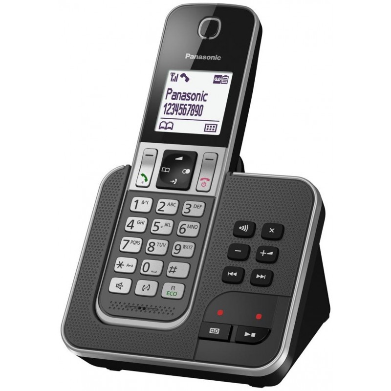 PANASONIC KX-TGD320FRG Solo Téléphone Sans Fil Répondeur - Noir