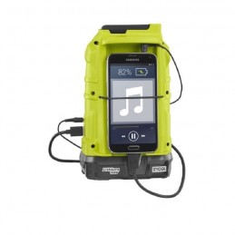 RYOBI R18R-0 Radio de chantier AM/FM One+ Bluetooth 18 V - Sans batterie - vue charge