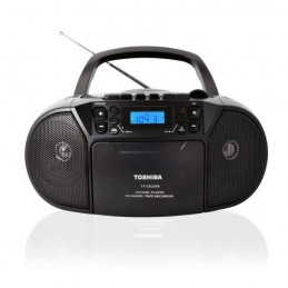 TOSHIBA Boombox Radio CD Bluetooth Cassette - Noir (TY-CKU39B)