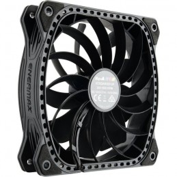 ENERMAX SquA RGB Ventilateur boitier PC 120mm - ultra-silencieux (UCSQARGB12P-SG) - vue de trois quart