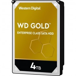 WESTERN DIGITAL 4To WD Gold HDD 3.5'' - 7200 tr/min SATA 6 Gb/s - Cache 256Mo (WD4003FRYZ) - vue de trois quart