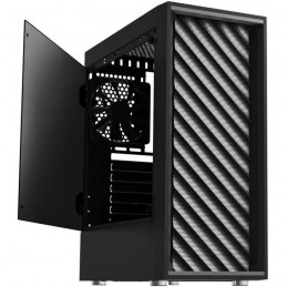 ZALMAN T7 Noir Boitier PC Moyen tour - Format ATX (T7BK) - vue fenetre ouverte