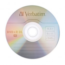 DVD-R DL 8,5GB / 215MIN VERBATIM ÉCRITURE 4X MATT SILVER