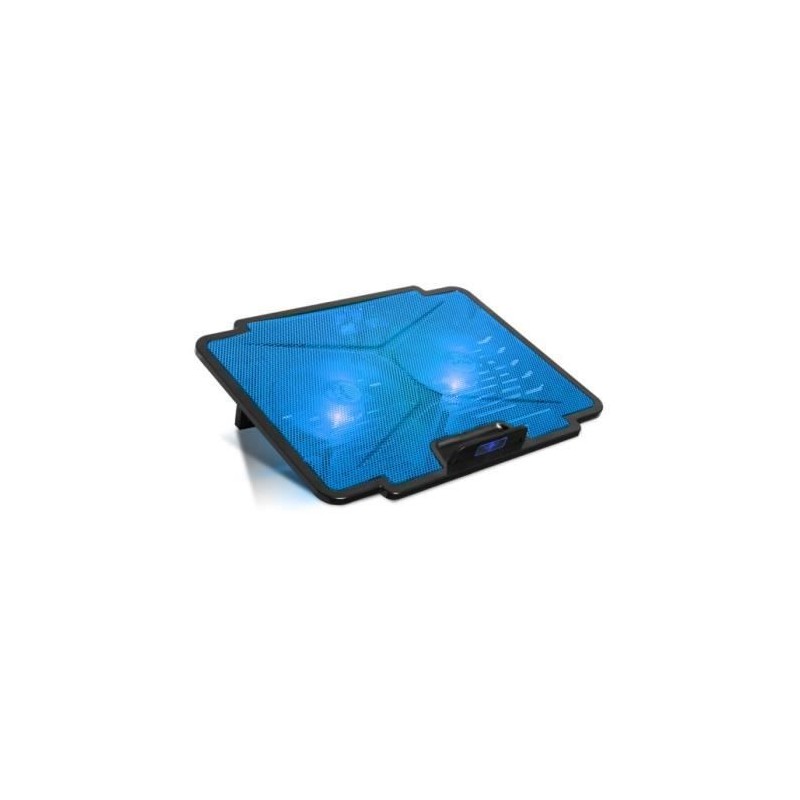 SPIRIT OF GAMER AirBlade 100 Blue Refroidisseur PC portable 15.6'' - Double ventilateurs LED - Noir / Bleu