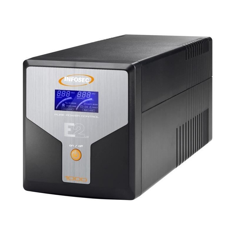 INFOSEC UPS SYSTEM Onduleur E2 LCD 1000 Onduleur 1000VA - 4 prises