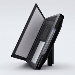 EPSON Perfection V39 Noir Scanner a plat A4  USB2.0 - vue en situation vertical