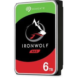 SEAGATE NAS Iron Wolf 6To HDD 3.5'' 5400rpm SATA3 6Gbs 256Mo Cache (ST6000VN001) - vue de trois quart droit
