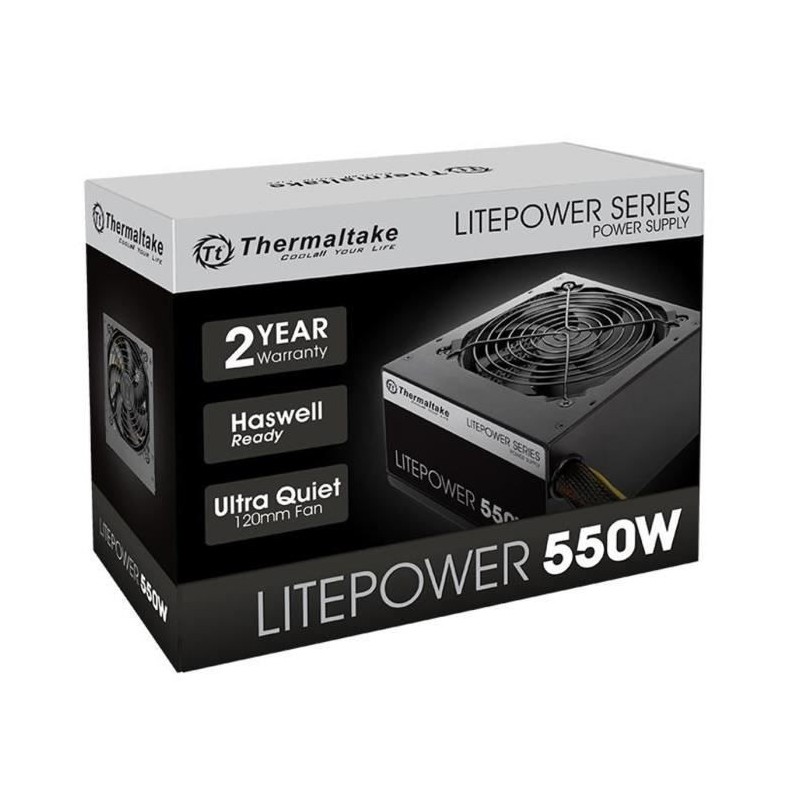 THERMALTAKE LitePower 550W Alimentation PC ATX (LTP-550AL2NK) avec  Quadrimedia