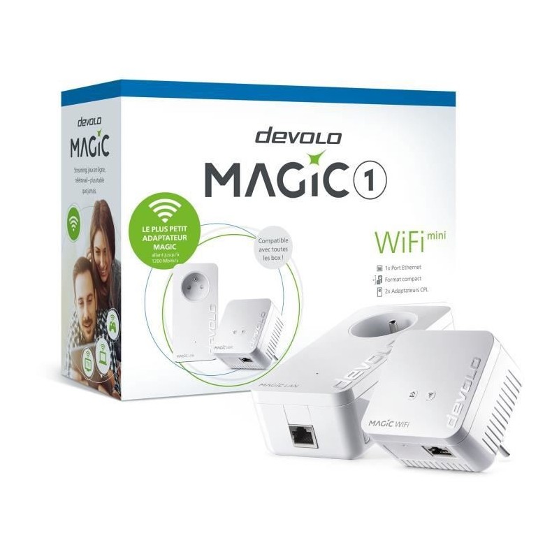 DEVOLO Magic 1 WiFi mini Starter Kit Adaptateur CPL 1200Mbps (8562) - vue emballage