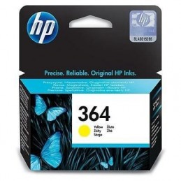 HP 364 Jaune Cartouche d'encre authentique (CB320EE) pour DeskJet 3070A et HP Photosmart 5525, 6525